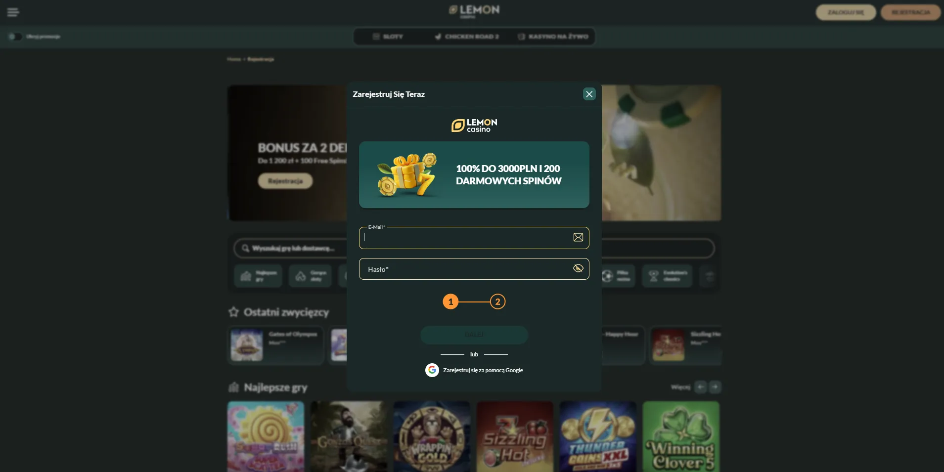 Program bonusowy oraz Lemon Casino kod promocyjny